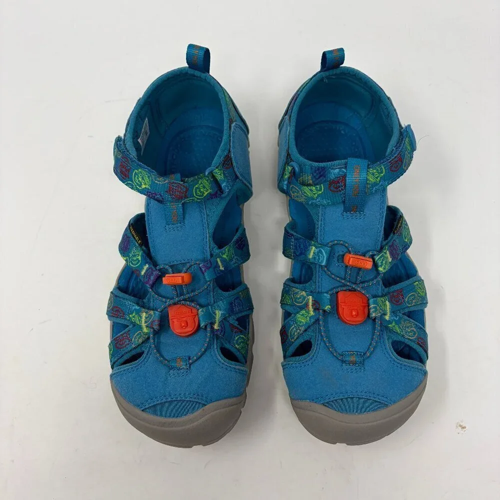 Keen kids Seacamp II CNX blue water shoes 6 EU 38 closed toe sandals unisex
